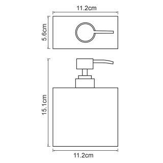 Дозатор для жидкого мыла WasserKRAFT Abens K-3799 Черный
